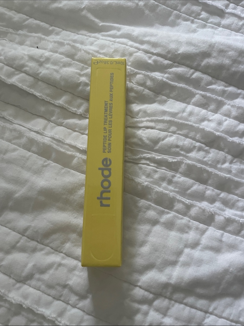 RHODE Peptide Lip Treatment — Bright Yellow Box